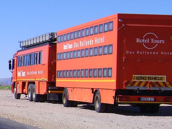 Bus with trailer