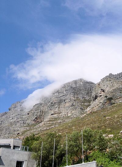 Tafeltuch auf dem Tafelberg