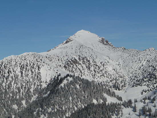 Blick vom oberen Valorschtal zum Galinakopf (2198 m, SOTA HB0/LI-007)