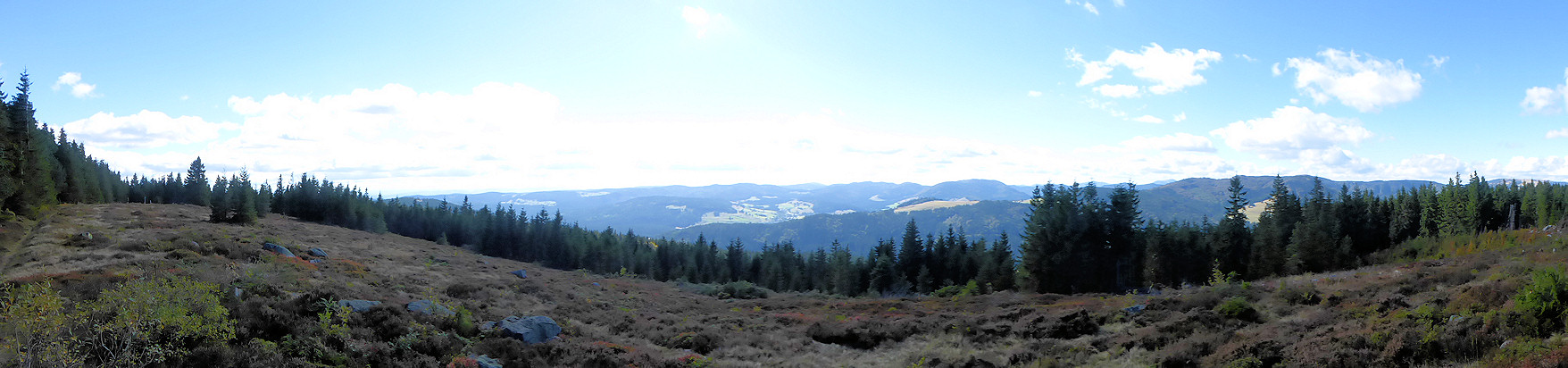 Panorama - Blick von der Schnepfhalde in Richtung Westen