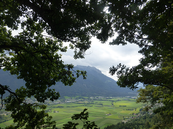 Blick aufs Liechtensteiner Unterland