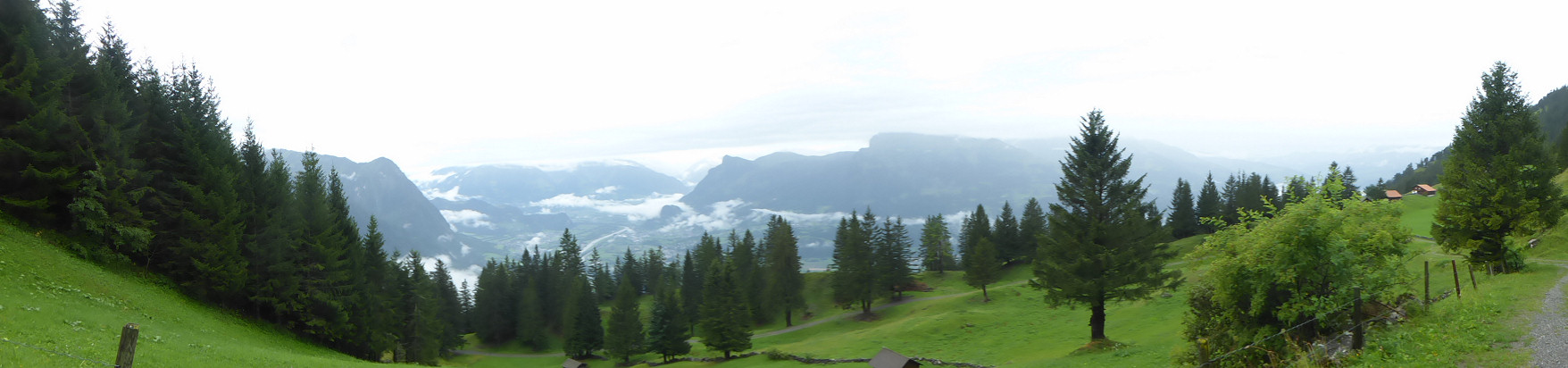 Panorama - Blick ins Rheintal