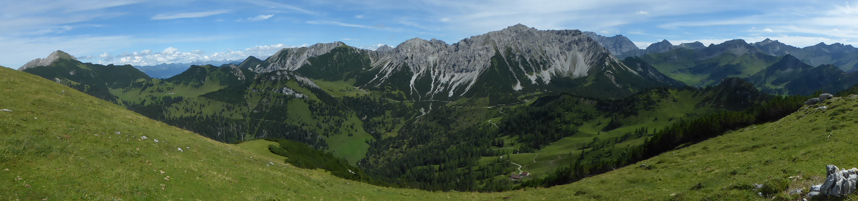 Panorama - Blick vom Schönberg nach Süden zum Ochsenkopf