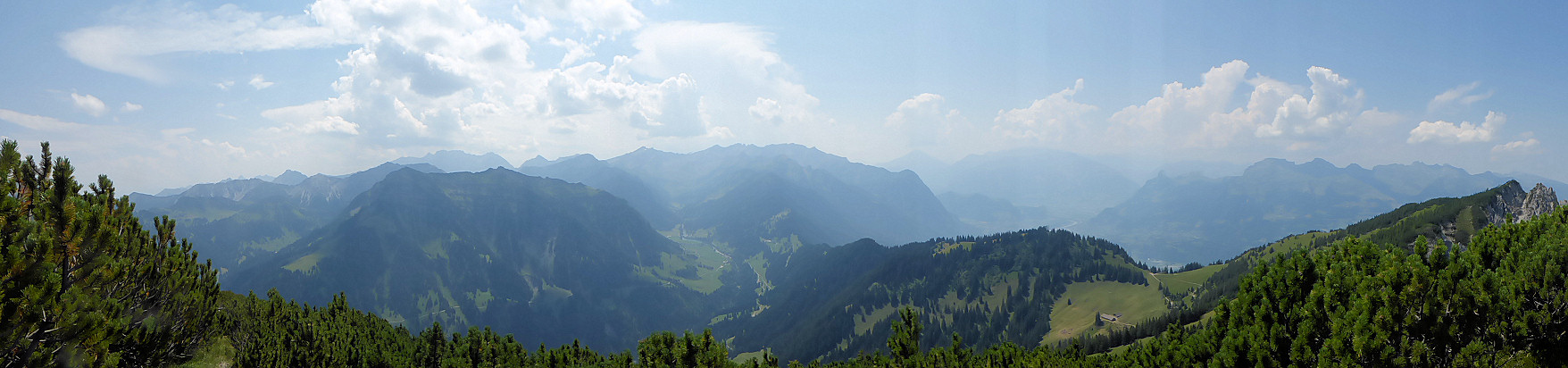 Panorama - Blick vom Hellwangsitz nach Süden